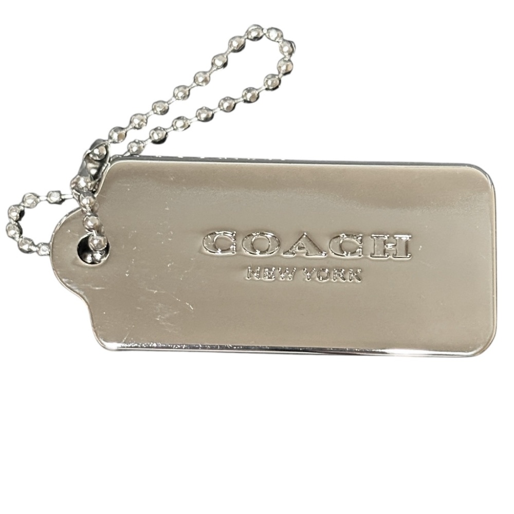 Coach New York Large Silver Purse Charm | Coach Handbag Charm